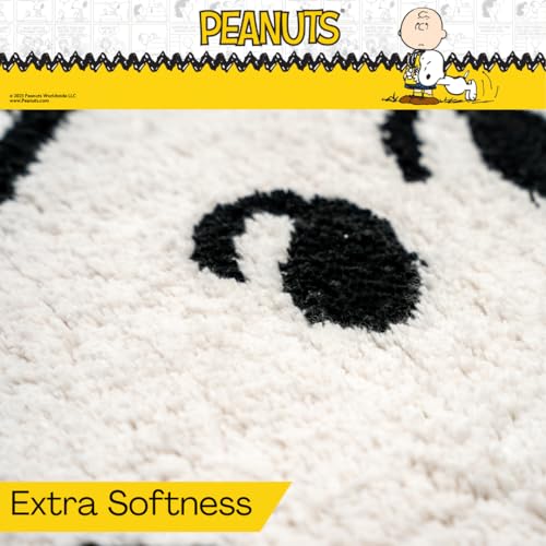 Collectibles Peanuts Snoopy 100% Cotton Non Slip Plush Bathroom Mat Rug (Officially Licensed Product) by Franco - color: Peanuts
