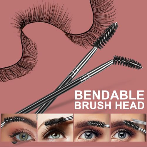 FANDAMEI Eyebrow Kit with Leather Case - Eyebrow Scissors, Tweezers, Razor, Brush for Women & Men - Facial Hair & Ingrown Hair Removal - color: Pink