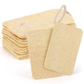 12 Pieces Mini Natural Loofah Exfoliating Facial Scrubber, Made with Natural Egyptian Shower Loofah Sponge, Bath Shower Loofah Sponge for Women and Men
