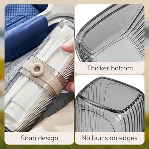Yilia Travel Soap Case, Portable Soap Container with Lid, Efficient Drainage and Leak-Proof, Ideal for Shower, Gym, School, Camping, Vacation, Outdoor (Mix Set*2) - color: Mix Set*2