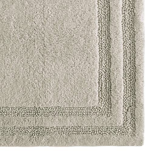 Tommy Bahama - Bathroom Rug, Soft Plush Cotton Bath Mat, Highly Absorbent & Machine Washable Rug (Isla Grey, 2 Piece) - color: Isla Grey, size: 1'1" x 1'6" (Rectangular)