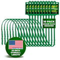 Zip-it Hair Clog Remover, 25-inch Drain Unclogger Tool for Shower, Tub & Sink In Seconds - Reusable Snake D Hair Removal Tool, Flexible Snake Non-toxic - Green (10-Pack)