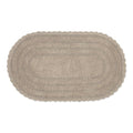DII Crochet Collection Reversible Bath Mat, Large Oval, 21x34, Stone - color: Stone, size: 1'9" x 2'10" (Oval)