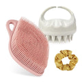 Sndyi Scalp Massager & Body Scrubber Set, Soft Silicone Bristles, Gentle Exfoliating, Perfect for Sensitive Skin