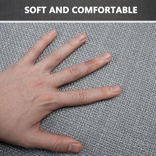 Bathroom Rugs Non Slip Bath Mat, Bathroom Mat Quick Dry Machine Washable Rugs, Shower Rug 17" x 32", Grey Thin Bath Mat Fit Under Door - color: Grey, size: Medium(17"x32")