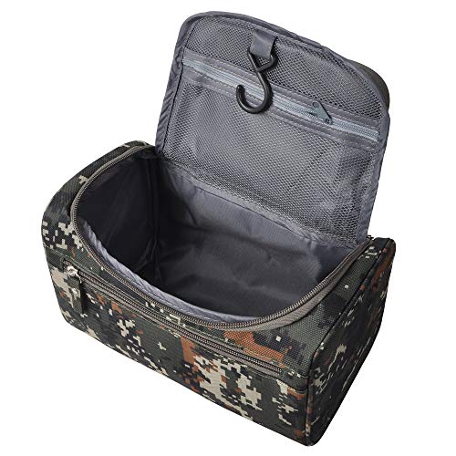 Vercord Mens Toiletry Bag Wash Travel Small Shaving Dop Kit Shower Bathroom Ditty Hygiene Bag Camo Mosaic - color: Camo Mosaic