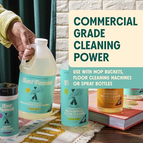 Aunt Fannie's Ultra Concentrated Floor Cleaner Vinegar Wash, Multi-Surface Solution For Mopping, Value Size, Bright Lemon Scent, 64 oz - size: 64 Fl Oz (Pack of 1)