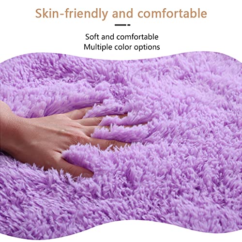 SEAHOME Bathroom Rug Sets 3 Piece Non Slip, Toilet Lid Cover and Contour Mat, Bath Mats Shower Mat for Tub (Pink) - color: Pink