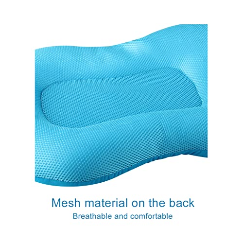 Baby Bath Mat, KAKIBLIN Baby Bath Cushion Soft Anti-Slip Bath Pad 0-6 Month Infant Bath Pillow, Blue - color: Blue