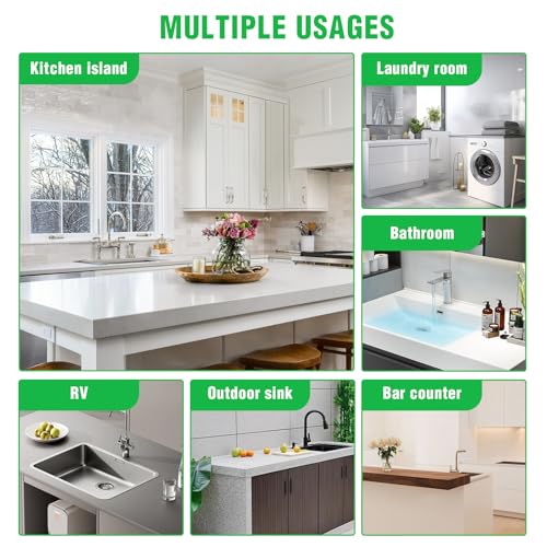 Silicone Sponge Holder with Drain Spout, Soap Dish for Shower Bathroom Kitchen, Easy to Clean, Quick Drying (4.7" x 3.6")