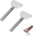 2Pcs Silver Stainless Steels Metal Tube Squeezer Keys Salon Toothpaste Tube Squeezers, Daily Living Tube Squeezing Aids