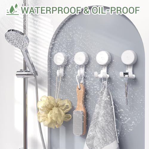 LUXEAR Suction Hooks Powerful Vacuum Suction Cup Hooks-2PACK Razor 2pack Single White - size: 2 Pack Single & 2 Pack Razor