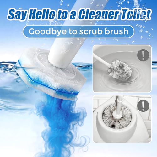 64 Pack Toilet Wand Refills for Clorox,5X Cleaning Power,Fresh Fragrance,Extra Thick,Compatible with Most Toilet Cleaning Wands
