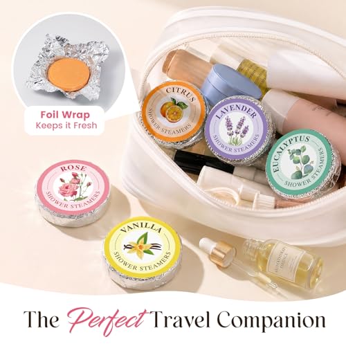 Shower Steamers Aromatherapy, Long Lasting Essential Oil Spa, Women Gift | Self Care & Spa Gifts for Women, Mom, Wife, Teen for Daily Relaxation, Ideal Christmas Stocking Stuffers, White Elephant Gift - style: Elegant Lady