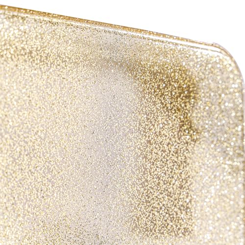 RSRSLEII Stardust Twinkle Jelly Travel Makeup & Toiletry Bag, Waterproof PVC Cosmetic Bag/Case for Women，Zipper SPF Beach Bag for Sunscreen Skincare and Daily Essentials (10Gold) - color: 10Gold