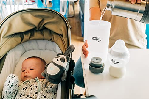 Tommee Tippee Portable Travel Baby Bottle and Food Warmer, Thermal Insulation, Stainless-Steel Flask with Leak-Proof Lid - size: 1 Count (Pack of 1), style: Portable