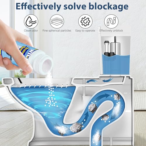 4PCS Pipe Dredge Powder, Sink & Drain Cleaner, Pipeline Dredging Agent for Kitchen Bathroom, Portable Cleaning Tool