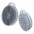 2 in 1 Silicone Body Scrubber, Anti Cellulite Massage Scrubber, Exfoliating Shower Brush for Men & Women, Removes Dead Skin, Reduces Cellulite, Improves Circulation, Fast Dry, Non Slip (1PC, Grey) - color: Grey, size: 1PC