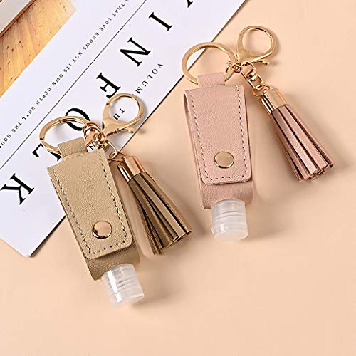 Travel Bottle Keychain 30ml Squeeze Bottle Refillable Containers for Toiletry Shampoo Black - color: Black
