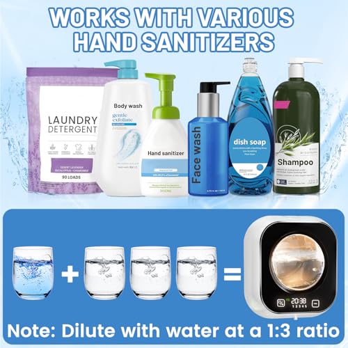Automatic Soap Dispenser, 320ML Touchless Smart Hand Soap Dispenser, 5 Adjustable Soap Levels, Rechargeable Wall Mounted Electric Foam Soap Dispenser for Bathroom Kitchen Office (White) - color: White