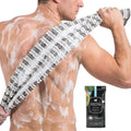 Exfoliating Body Scrubber for Shower - Japanese Back Scrubber, Premium Wash Cloth Towel for Men & Women, Deep Cleansing Exfoliator Loofah Sponge Alternative