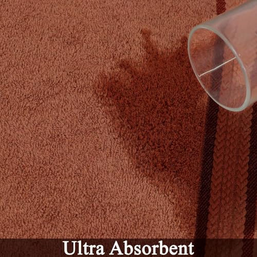 COTTON CRAFT Ultra Soft Hand Towels - 6 Pack Luxury Hand Towels - 100% Cotton Plush Absorbent 580 GSM Large Towel - Quick Dry Durable Machine Washable - Bathroom Kitchen Gym Spa - 16 x 28 - Mocha - color: Mocha, size: 6 Pack Hand Towels