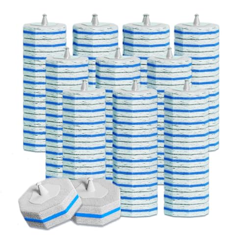 100pc Bulk Toilet Wand Refills - Disposable Toilet Brush Replacement Heads, Pack for Household Cleaning Bathroom cleaners Compatible Heads,washroom mats Brush Cleaning System,Clean Refill Pads.