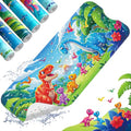 XIYUNTE Baby Bath Mat for Tub Non Slip Kids Bath Mat - 40''x16'' Extra Long Cartoon Bathtub Mat Non Slip Kids Shower Mat Eco-Friendly Toddler Bath Mats with Suction Cups, Machine Washable, Dinosaur - color: M-dinosaur