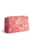 Vera Bradley Premium Cotton Large Cosmetic Makeup Bag - color: Paisley Key