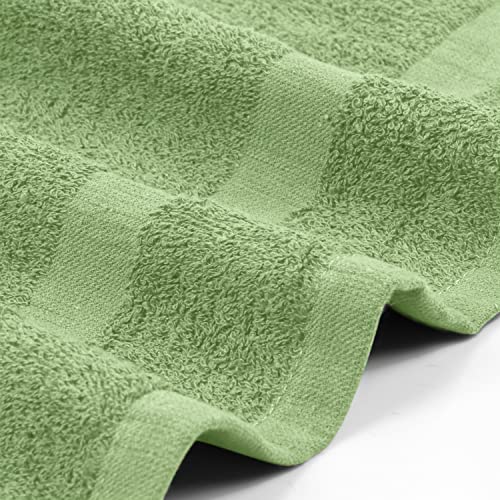 Utopia Towels, Salon Towel, Pack of 24, Not Bleach Proof, 16 by 27 Inches, Highly Absorbent Cotton Towels for Hand, Gym, Beauty, Spa, and Home Hair Care, Sage Green - color: Sage Green, size: 24 Pack