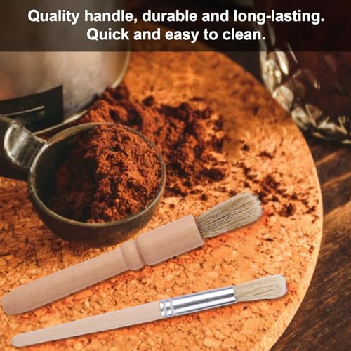8pcs Coffee Cleaning Brush Set, Espresso Machine & Grinder Cleaning Brushes Long Handle Flexible Brush Cleaner and Scoop Tool for Clean Coffee Maker Grinder Brew Head and Barista Accessories