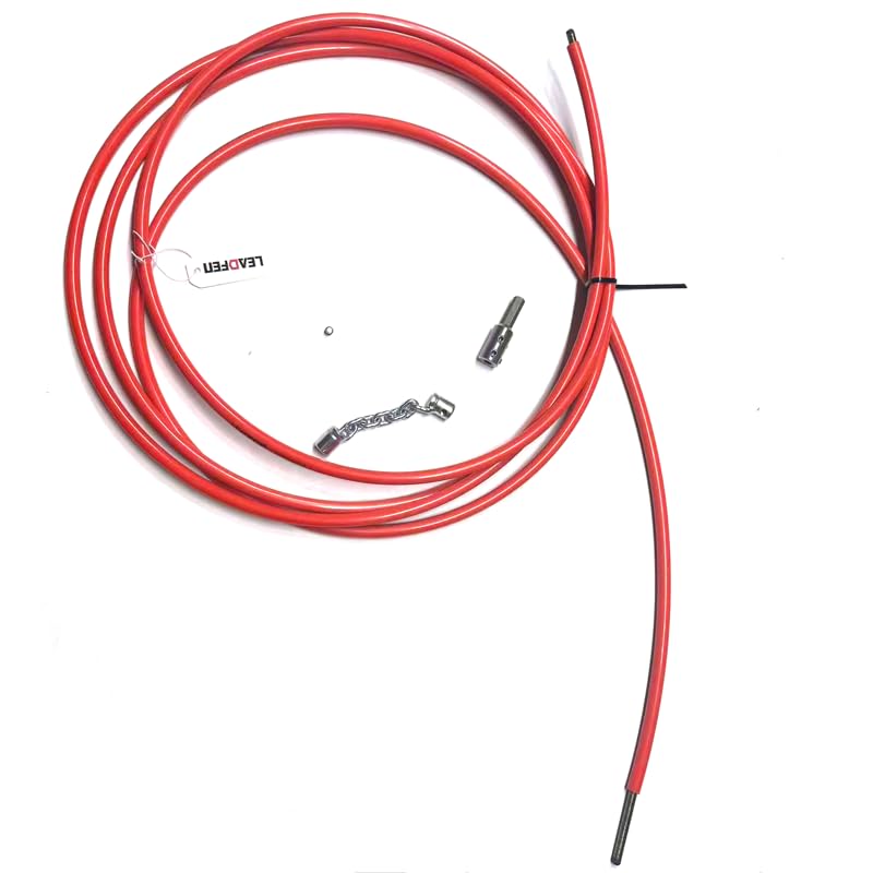 6mm flexible shaft cable 5m full set cleaning chain tools DN32-40 pipe clog remover Drain cleaning