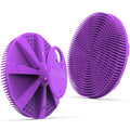 Silicone Body Scrubber, BEAUTAIL Shower Bath Scrubber, More Hygienic Than Traditional Loofah, Lather Nicely, Long Lasting, Gentle Exfoliating Brush for Women Men Baby Sensitive Skin, 1 Pack, Purple - color: Purple 1 Pc