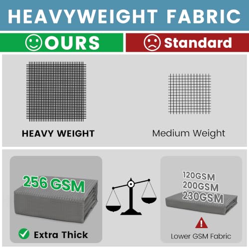 EUTXL Heavyweight Grey Long Shower Curtain and Liner Set - 256GSM Waffle Weave Textured Heavy Duty,Hotel Luxury Weighted Bath Curtain,71W x 86H - color: Grey, size: 71"W x 86"L (Pack of 1)