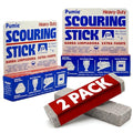 PUMIE Scouring Stick 2 Pack, Toilet Bowl Ring Remover, Heavy Duty Extra Strong Pumice Cleaning Bar, Pumice Stone for Cleaning Toilet Rings, Bathroom & Kitchen Stains by USPumice - size: 2 Count (Pack of 1)