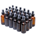 NOOEEISS Amber Glass Small Spray Bottle 2 oz 24 Packs,Fine Mist Sprayer Small Clear Bottles,Refillable Containers mini spray bottles for Cleaning Solutions and Skin Care (Amber 24pcs) - color: Amber, size: 24Pack