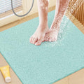 Shower Mat Bathtub Mat Non-Slip,24x24 inch, Soft Tub Mat with Drain,PVC Loofah Bath Mat (Phthalate Free) for Tub and Bathroom,Quick Drying,Green - color: Green, size: 24" x 24" (Rectangular)