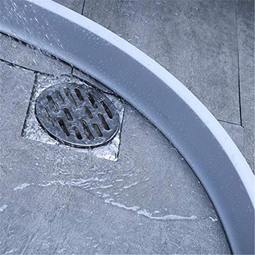 GenericBrands Collapsible Shower Threshold Water Dam, Flood Shower Water Barrier for Retention System Keeps Dry And Wet Separation 96Inch - color: 96Inch