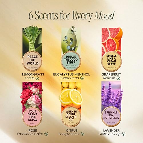 MESMOS Shower Steamers Aromatherapy 6pack Gift Set, Self Care Gifts for Women, Essential Oil Shower Bombs, Spa Stress Relief Birthday Kit. Lavender Eucalyptus Menthol Rose Citrus Grapefruit Lemongrass - size: 1 Count (Pack of 6), style: Self Care 6pk