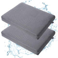 Leinuosen 2 Pcs Shower Seat Cushion with Non Slip Silicone Bottom 4d Mesh Pad Waterproof Shower Chair Cushion Bathtub Pad Bath Pillow Seat Mat Washable Fast Drying for Elderly Disabled(Gray)