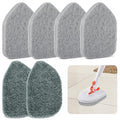 Wlich Scouring Pads Microfiber Cloth Refills 6 Pack, Fit Tub Tile Scrubber Brush Cleaning, Reusable Scouring Scrub Pad and Microfiber Scrub Pads Set for Cleaning Bathroom Kitchen Toilet Tile Sink