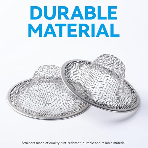2.125" Top / 1" Basket Small Drain Strainer | 2Pcs Sink Bathroom Drain Hair Catcher,RV Sink, Stainless Steel Drain Filter - size: 2pcs small