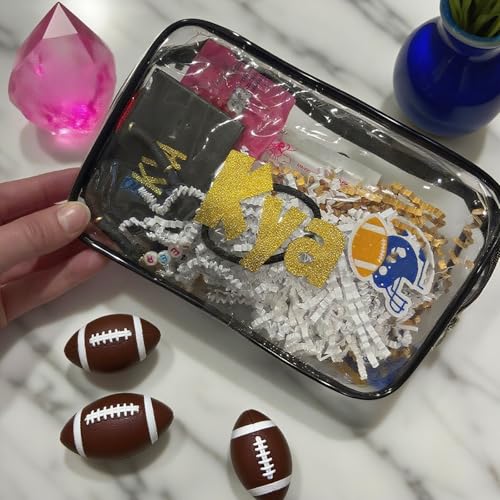 100 Pcs Clear Makeup Bags Bulk Graduation/Dad Gifts Bags Tsa Approved Toiletry Bag for Travel Transparent Cosmetic Bag PVC Waterproof Travel Small Pouches with Zipper for Men and Women (Black) - color: Black