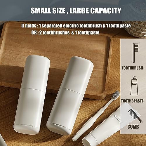 Toothbrush-Travel-Case-minimalist, Small-Toothbrush-Holder-Easy-Cleaning, Comfortable-Portable-Toothbrush Travel-Container-For-Camping-School-Trip