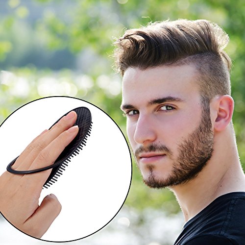 BBTO 12 Pieces Soft Portable Pocket Palm Combs Shampoo Comb Massager Hair Brushes Scalp Massager Hand Brush for Men Pets Home Office Travel | Soft rubber teeth, travel pocket size, palm grip, for hair scalp massage, pet grooming, home office daily use