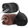 2 Pack African Net Sponge Exfoliating Body Scrubber Bath Sponge for Daily Use (Black+Dark Brown) - color: Black+dark Brown
