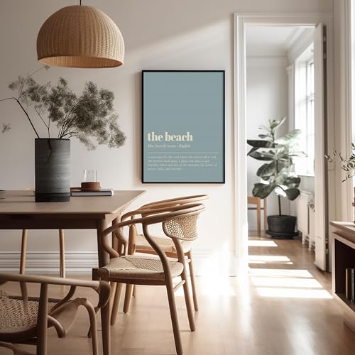 Poster Master Definition of The Beach Print - Typography Poster - Dictionary Art - Gift for Men & Women - Minimal Decor for Bedroom, Living Room or Dorm - 11x14 UNFRAMED Wall Art - color: Style03, size: 11"L x 14"W