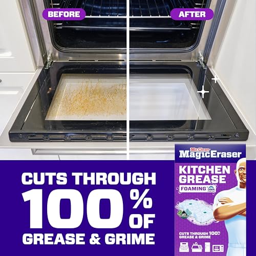 Mr. Clean Magic Eraser Sponge, All Purpose Cleaner, Cleaning Scrubber, Wall, Kitchen, Bathroom, Shower Cleaner, Melamine Sponge, Cleaning Pads, Variety Pack, 5 Extra Durable, & 3 Grease Magic Erasers - size: 8 Count, style: Upgraded Version