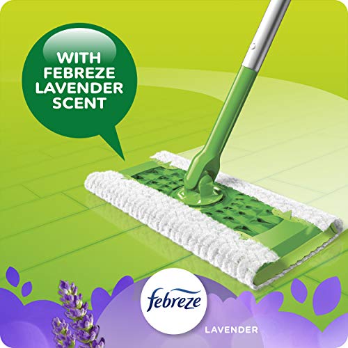 Swiffer Sweep + Mop, Dry Pads Refill, Floor Cleaner, Cleaning Cloths, Lavender, 32ct - size: 32 Count (Pack of 1)