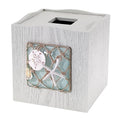 Avanti Linens - Tissue Box Cover, Coastal Home Decor, Seaglass - size: Tissue Box Cover